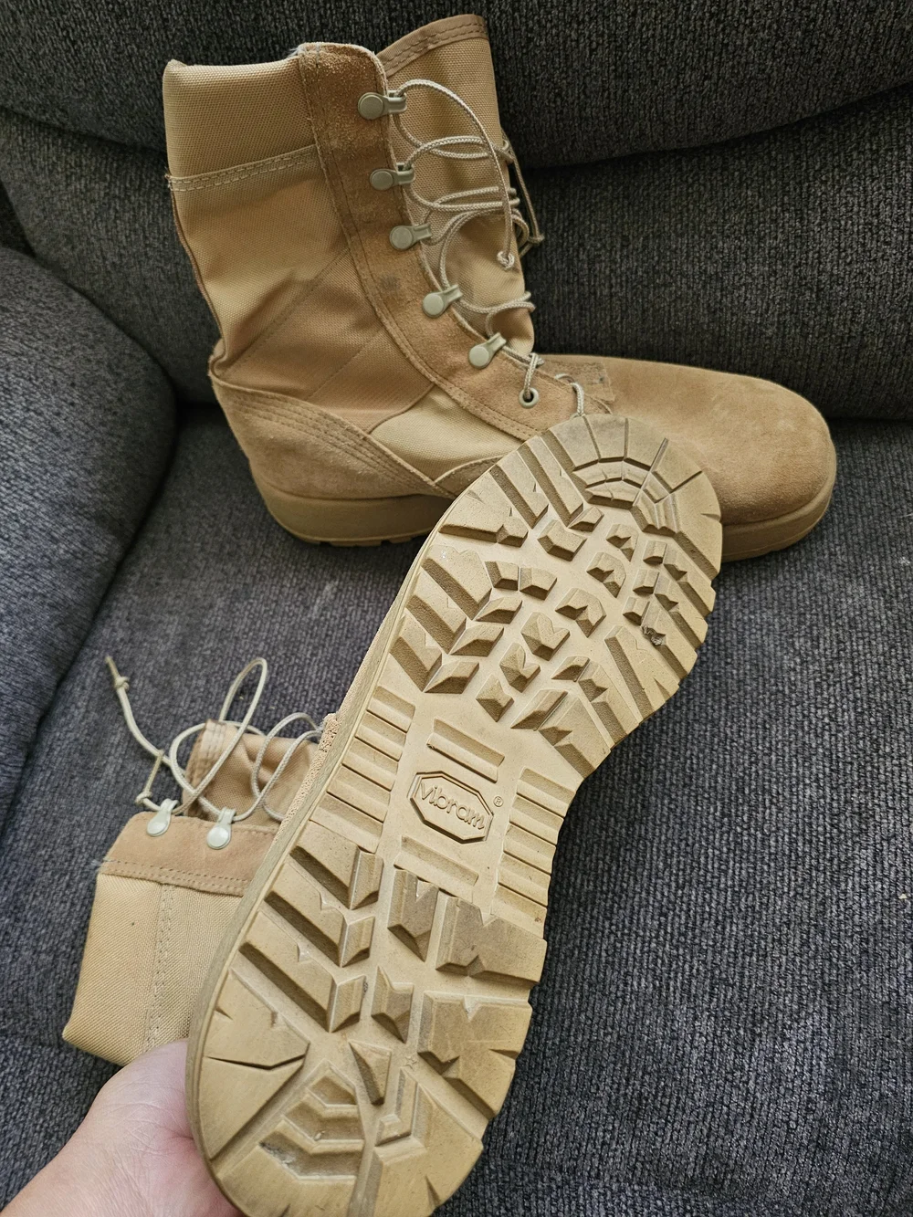 Vibram Men's Desert Tactical Boots - Beige/Tan